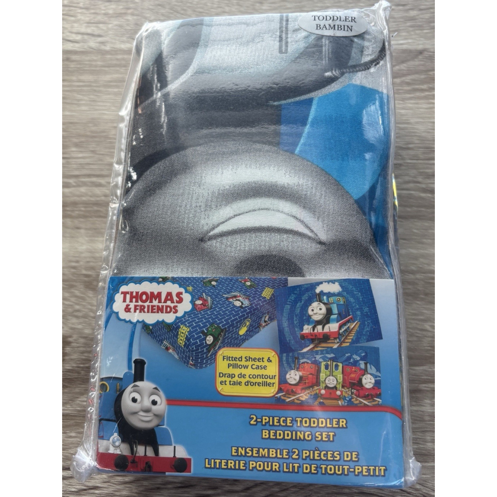 Thomas The Tank Engine & Friends 2 Piece Toddler Fitted Sheet & Pillow Case Set